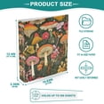 thumbnail image 3 of FORMRS 3 Ring Binder with Pockets 1.5" D-Rings Clip Board 200 Sheets Capacity, Colorful Mushroom, 3 of 8