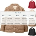 thumbnail image 2 of Plus Size Lightweight Quilted Jackets for Women Winter Loose Padded Coats Textured Button Down Cotton Outwears, 2 of 2