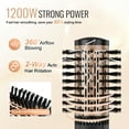 thumbnail image 5 of VEVOR Rotating Hair Dryer Brush, Ionic Hot Air Styling Brush Set with 3 Ceramic Coated Head (1.6", 2", 2"), 4 in 1 Hair Dryer Styler and Volumizer, 3-Temp Blow Dryer Brush for Straightening Curling, 5 of 9