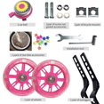 thumbnail image 2 of Training Wheels Flash Mute Wheel Bicycle Compatible for Bikes of 12 14 16 18 20 Inch, 2 of 5