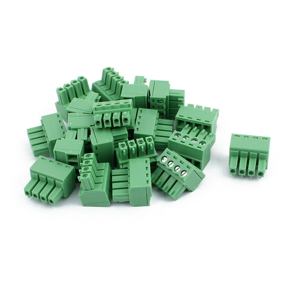 20Pcs 300V 2EDGK 3.81mm Pitch 4-Pin PCB Screw Terminal Block Connector
