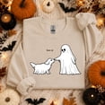thumbnail image 3 of Cute Ghost Dog Sweatshirt, Boo-P Halloween Crewneck, Funny Dog Lover Shirt, Spooky Season Pullover, 3 of 6