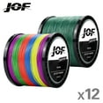 thumbnail image 2 of X12 X8 1000M 500M 300M 100M Braided Fishing Line 12/8 Strands MultiColor Multifilament Saltwater PE Line 22-149.9LB Multicolor Mainline, 2 of 6