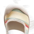 thumbnail image 5 of GiLiling Girls Barefoot Mary Jane Flats, Closed-Toe Canvas Flats with Elastic Strap, Breathable Non-Slip Soft Rubber Sole Casual Summer Shoes for Kids (Beige, 9.5-10 Years), 5 of 9