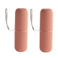 thumbnail image 2 of ORDDIART 2Pcs Toothpaste Plastic Box with Screw Seal Portable Toothbrush Brush Container Red, 2 of 7