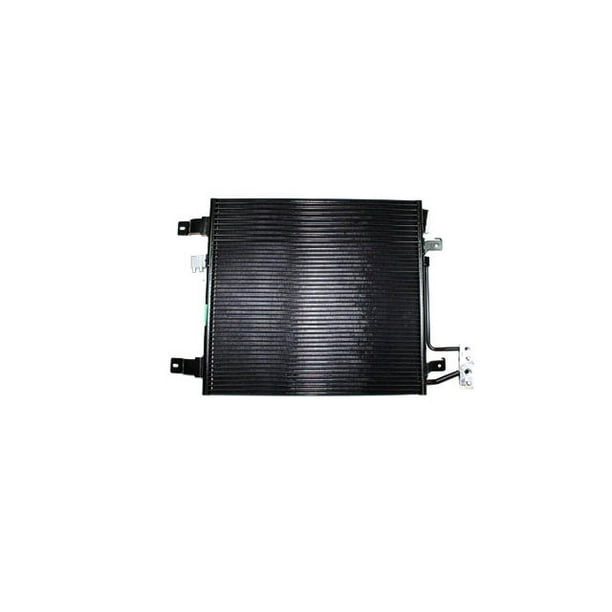 A/C Condenser - with Built in Transmission Cooler - Compatible with 2007 -  2011 Jeep Wrangler  Automatic Transmission 2008 2009 2010 