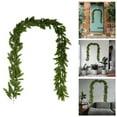 thumbnail image 1 of BKER Couronne Verdure Réaliste pour Porte d'Entrée Toute l'Année et Fête Saisonnière à la Maison, 1 of 6
