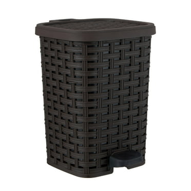 Superio Step-On Trash Can, Lace Design, 6 Qt. (Brown) - Walmart.com