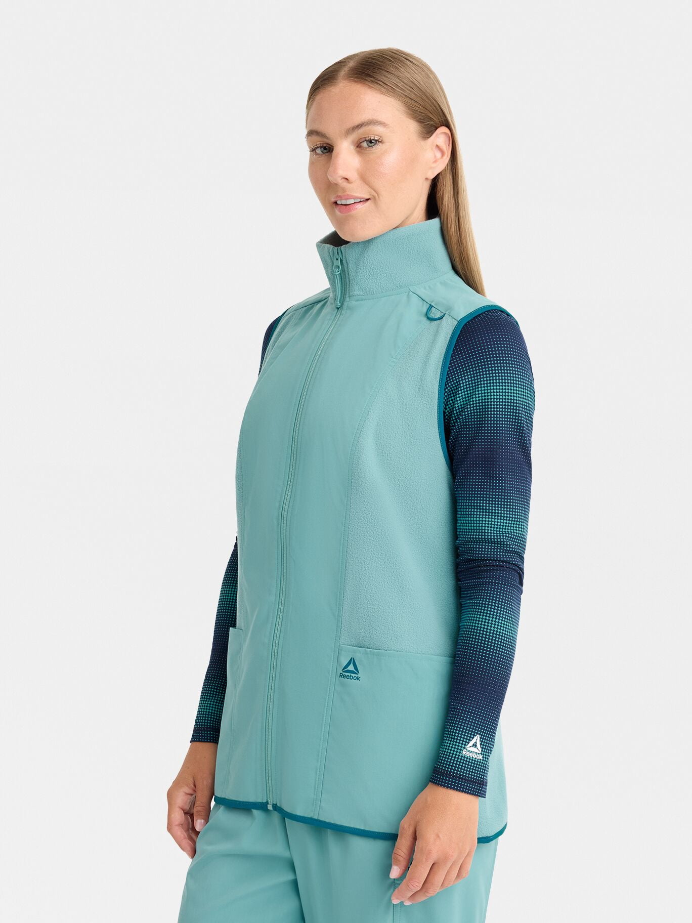 Reebok Women’s Tech Comfort Scrub Vest with 6 Pockets, Sizes S–3XL