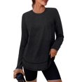 thumbnail image 1 of Camisa XIEERDUO para mujer, manga larga, antisarpullido, talla M, color negro, 1 of 5
