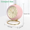 thumbnail image 4 of Relojes de mesa pequeños, reloj despertador de mesa clásico que no hace tictac, reloj de astronauta de escritorio con pilas para sala de estar, dormitorio, mesita de noche, decoración interior, 4 of 8