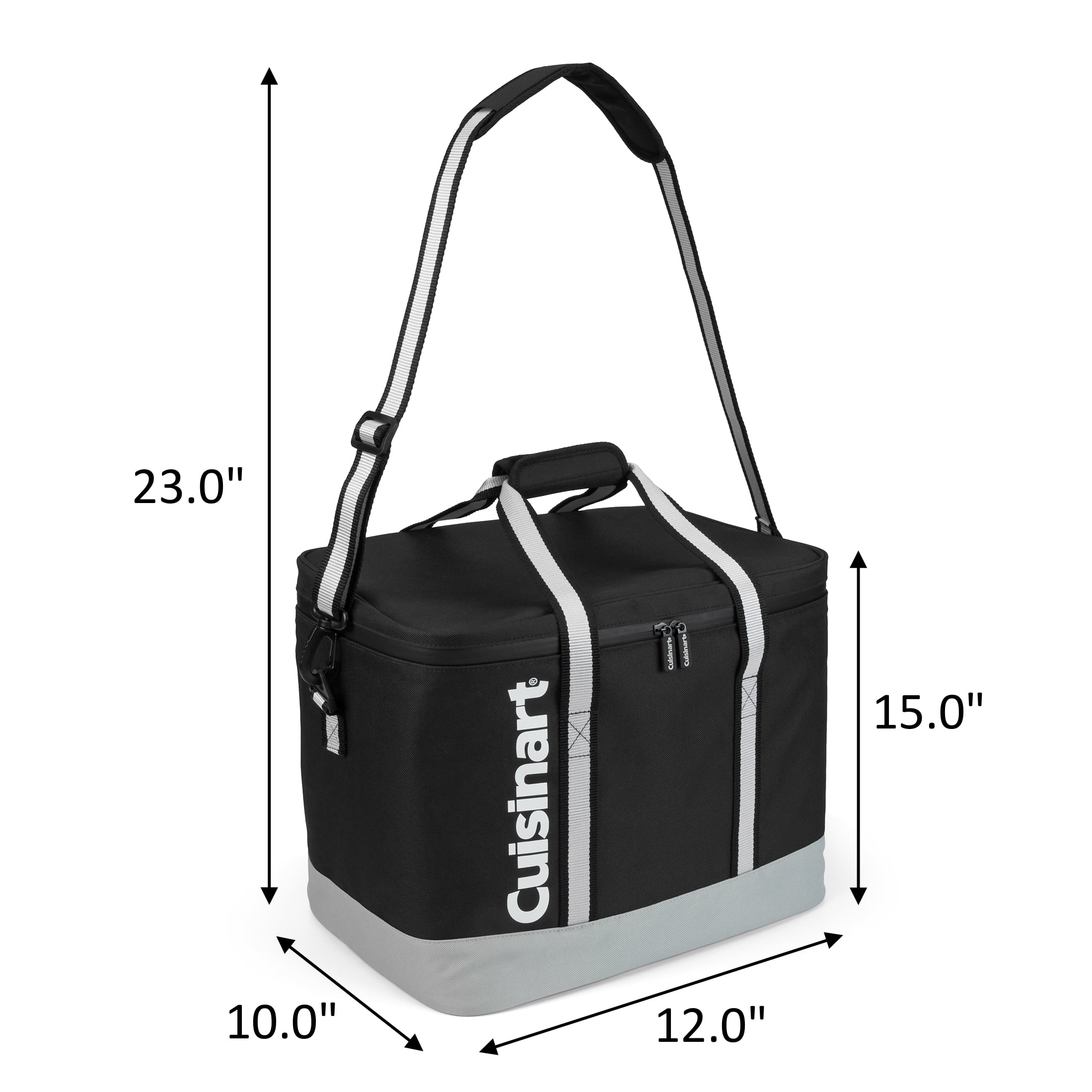 Cuisinart Square Cooler, Black, Holds up to 40-12oz Cans