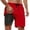 Red, variant on PMVFHDE Mens Swim Trunks With Compression Liner Inseam Board Shorts Bathing Suit Pockets Summer