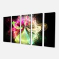 thumbnail image 2 of Large Circle with Yellow Curves - Floral Canvas Art Print, 2 of 3