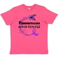 thumbnail image 3 of Inktastic Fibromyalgia Awareness butterfly ribbon Youth T-Shirt, 3 of 5