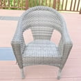thumbnail image 2 of Jeco Clark Wicker Patio Chair in Gray and Brown (Set of 2), 2 of 3