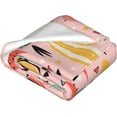 thumbnail image 4 of Pink Cactus Blanket for Adults Cute Cacti and Triangles Lovely Floral Flowers Throw Blankets Gifts Women Girls Lightweight Soft Fleece Cozy for Sofa Couch Bed Room Travel Party Decor 50x60in, 4 of 6