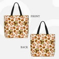 thumbnail image 2 of Pofeuu Burger Print Tote Bag for Women,Hobo HandBags with Zipper,Large Capacity Casual Shoulder Handbags with Inner Pockets, 2 of 7