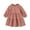 Pink, variant on Happy Town Toddler Baby Girls Dress 6M-4T Fall Winter Long Sleeve Dress Lantern Solid Color Girls Clothes