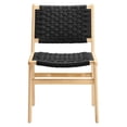 thumbnail image 6 of Side Dining Chair, Black Natural, Wood, Kitchen Cafe Bistro Hospitality Restaurant, Modern Contemporary HB36099, 6 of 11