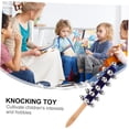 thumbnail image 2 of 1pcs，Early Musical Instrument Hand Jingle Stick for Wood and Bell Plaything Preschool Sound Sensory.,blue, 2 of 9