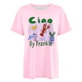 thumbnail image 4 of TrendOFT Womens Oversized Tees Drop Shoulder Crew Neck Short Sleeve Casual Lightweight Daily Tops Pink1 M, 4 of 4