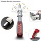 thumbnail image 2 of Destornillador de trinquete con puntas múltiples magnéticas, 10 en 1, mini destornillador de bolsillo pequeño, adecuado para accesorios para el hogar y el interior del automóvil, rojo, 1 pieza TUNC Sencillez, 2 of 5