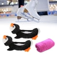 thumbnail image 1 of Cubiertas de cuchillas para patines de hielo, cubierta para patinaje, ropa elástica portátil para patines, Protector de cuchillas para patines, acceso Pingüino Púrpura, 1 of 8