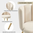 thumbnail image 4 of Velvet Dining Side Chair, Tina's Home Upholstered Adult Accent Chair Metal Legs Living Room Bedroom, 4 of 7