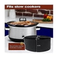 thumbnail image 3 of 4 In 1 Slow Cooker Divider Liners Fits 6 Qt Crockpots, 4 Grids Silicone Crockpots Divider, Cooking, 3 of 5