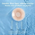 thumbnail image 3 of 5 Pairs Pasties Women Nipple Covers Reusable Adhesive Silicone Nippleless Covers (3 Round+2 Flower) Beige, 3 of 5