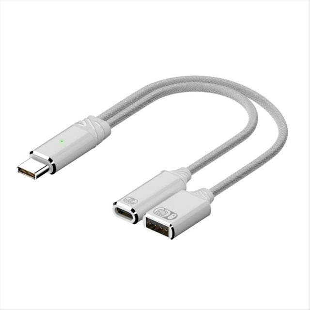 Cable Adaptador USB C OTG para Teléfono 2 en 1, Tipo C A USB A, con Puerto de Carga PD para Smartphone, Portátil, Tableta, Color .