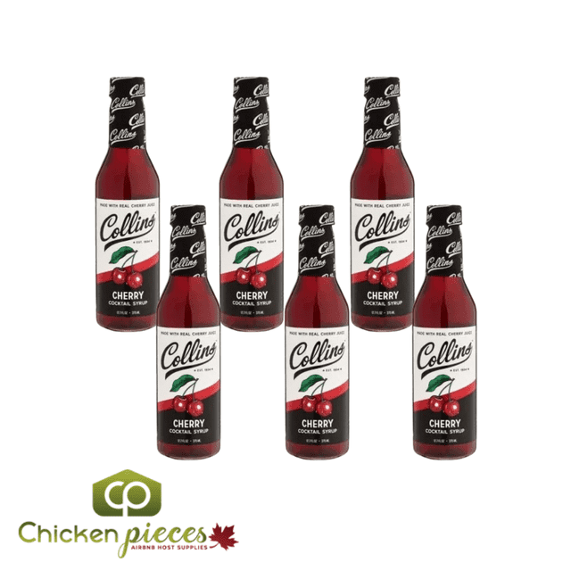 Collins Sirop de Cocktail à la Cerise, 12 Oz/354 ml