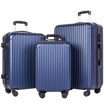 UBesGoo 3Pcs Luggage Set Bag ABS Trolley Hard Shell Suitcase Travel w ...