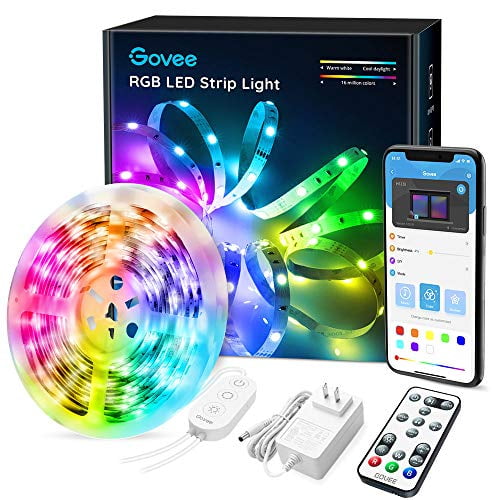 Wireless Smart App Details about  / Govee 32.8ft LED Strip Lights Works with Alexa Google Home