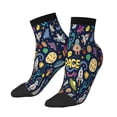 thumbnail image 2 of Bingfone Colorful Space Design Patterned Men'S Women'S Casual Cotton Socks, 2 of 9