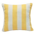 thumbnail image 3 of Outdoor Decor Cabana Stripe Print Decorative Pillow 18 x 18 in Yellow, 3 of 3