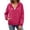 Hot Pink, variant on Women's Raincoats Lightweight Waterproof Windproof Adjustable Windbreaker Rain Jackets Hooded with Pockets,Army Green Women's S-XXXL
