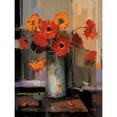 thumbnail image 3 of Tomao, Jennie 12x14 Black Modern Framed Museum Art Print Titled - Floral Sunset, 3 of 5