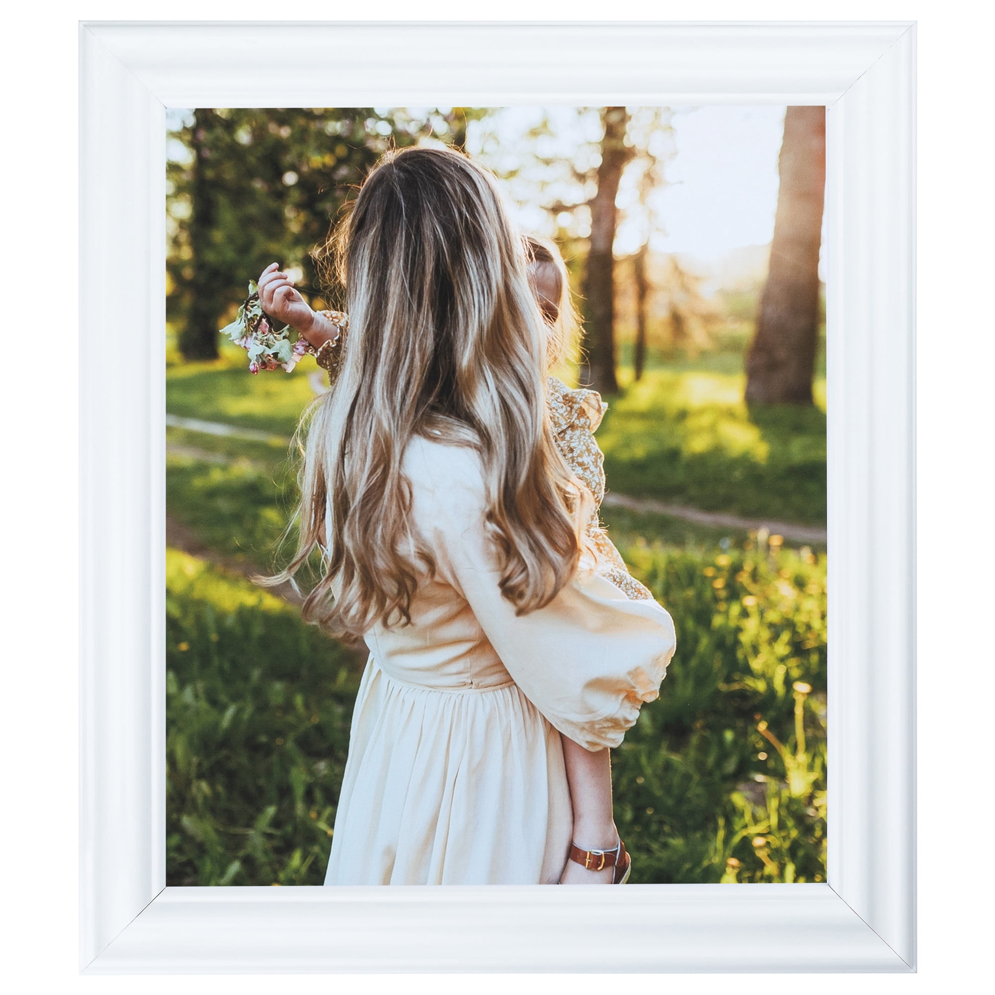 ArtToFrames 18" x 24" White Picture Frame, 18x24 inch White MDF Poster Frame (WOM-4443),  Pack