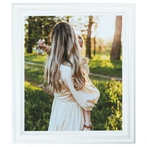 ArtToFrames 8x12" White Picture Frame, White Wood Poster Frame, with Regular Glass and Foam Backing 3/16 inch (FBPL-4443)