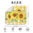 thumbnail image 5 of Microfibre Drying Mat for Kitchen Sunflower Colorful Floral Dish Drying Drainer Mat Absorbent Drying Mat Washing Up for Glass, Plate & Cup 16inch X 18inch, 5 of 7