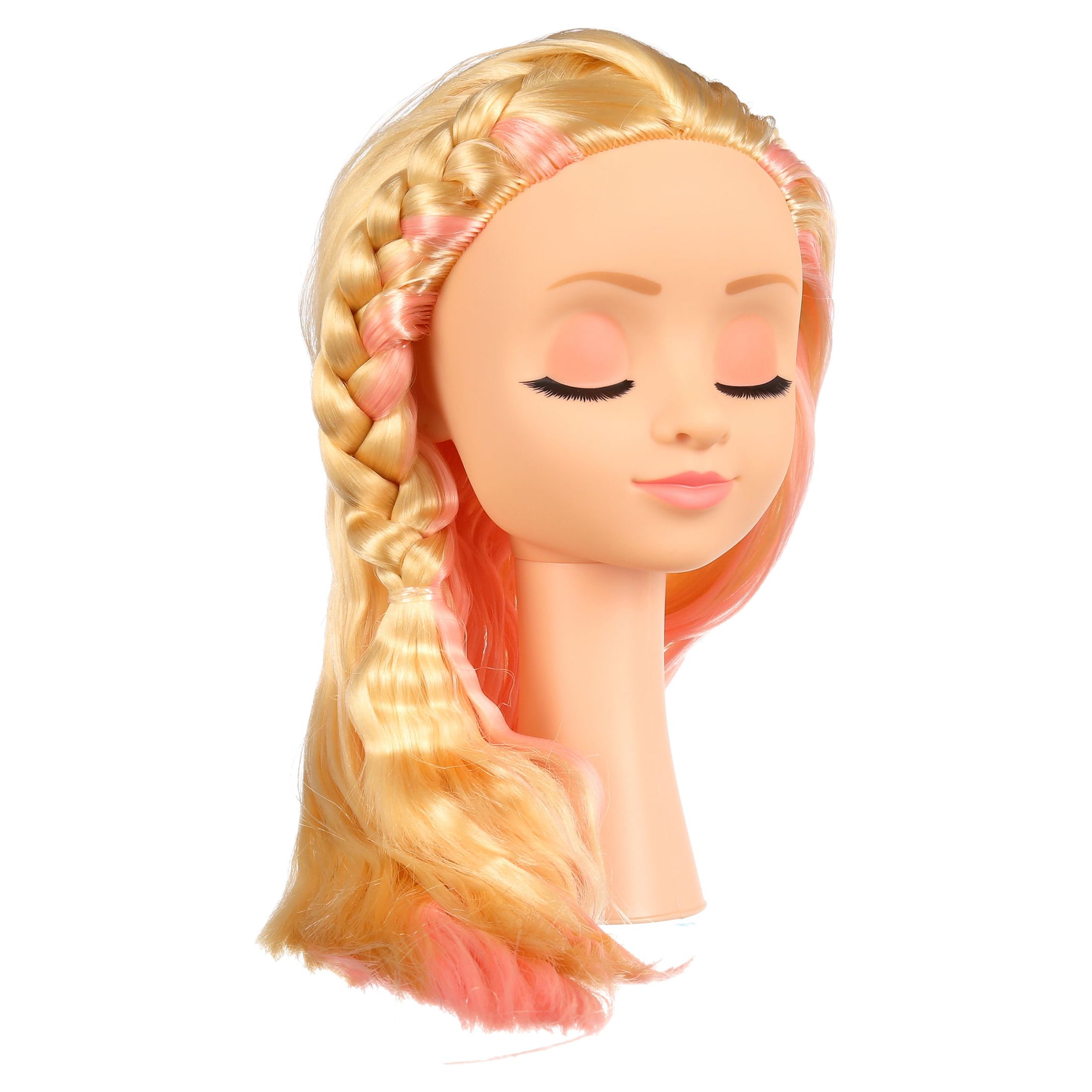 Cute Girls Hairstyles Styling Head Doll Playset, 20 Pieces - image 5 of 8
