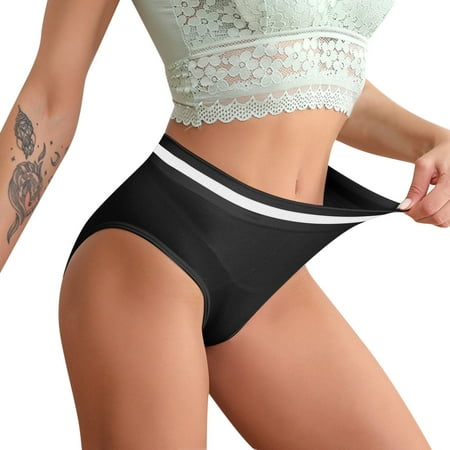 

Lace Underwear for Women High Waist Seamless Panties Cotton Crotch Abdomen Girls Breathable Seamless Ladies Briefs Comfy Knickers