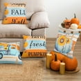 thumbnail image 4 of 4pcs Fall Pillow Covers Pumpkins Truck Sunflowers Throw Cushion Cases Buffalo Plaid Sweet Home Throw Pillow Covers for Thanksgiving Autumn Farm Harvest Sofa Couch Decorations (18x18 inch), 4 of 6