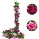 thumbnail image 3 of Dinheiro 2 Piezas Guirnalda de Flores Guirnalda de Rosas Falsas, Guirnalda de Flores Artificiales Vides Artificiales Flores Colgantes Seda Rosa Vid Boda Hogar Oficina Arco Arreglo Decoración, 3 of 5