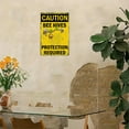 thumbnail image 5 of 1pc Caution - Beehive Protection Required Aluminum Sign, 8x12 Inch Rustic Wall Art with Bee & Honeycomb Design for Home, Cafe, Garage, or Restaurant Decor, Metal Outdoor Decor, 2D, Perfect for Room, 5 of 8