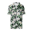 thumbnail image 6 of Hawaiian Shirts for Women Casual Print Comfortable Short Sleeved Pocket Button Top Blouse T-Shirt Plus Size, 6 of 6