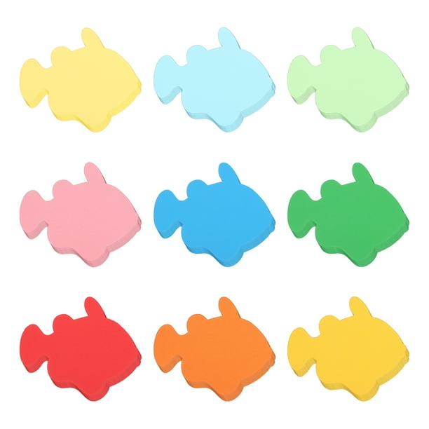 108 Pcs Recortes de Papel de Pez Coloridos, Decoraciones para Tablero de Anuncios