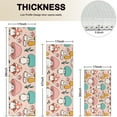 thumbnail image 4 of Pink Mushroom Cartoon Light Pattern Kitchen Rugs Sets Of 3,Kitchen Runner Rugs Non Skid Washable,Decorative Kitchen Floor Mats for Kitchen,Sink,Laundry,17"x30"+ 17"x47" + 17"x59", 4 of 6